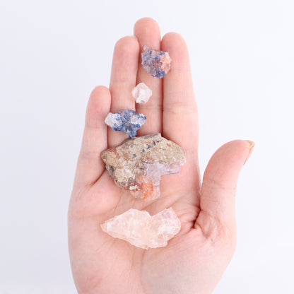 Canadian Blue Halite Rough Set of 16