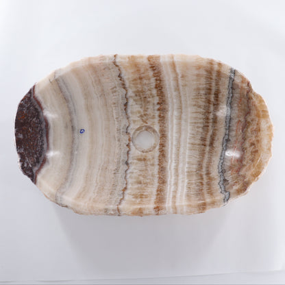 Mexican Onyx/Calcite Oval Sink Bowl