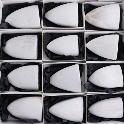 Scolecite Freeforms Flat of 18 - Expert Wholesale and Supplier of Wholesale Crystals & Bulk Gemstones, ["Freeforms","India","Scolecite"]