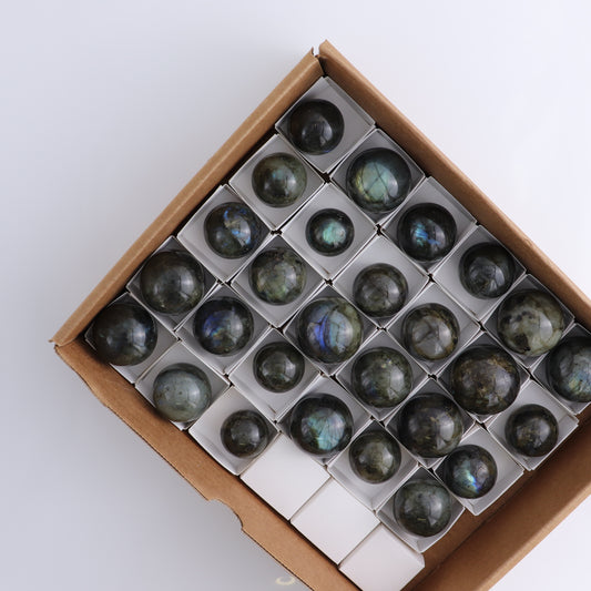 Labradorite Spheres Set of 27