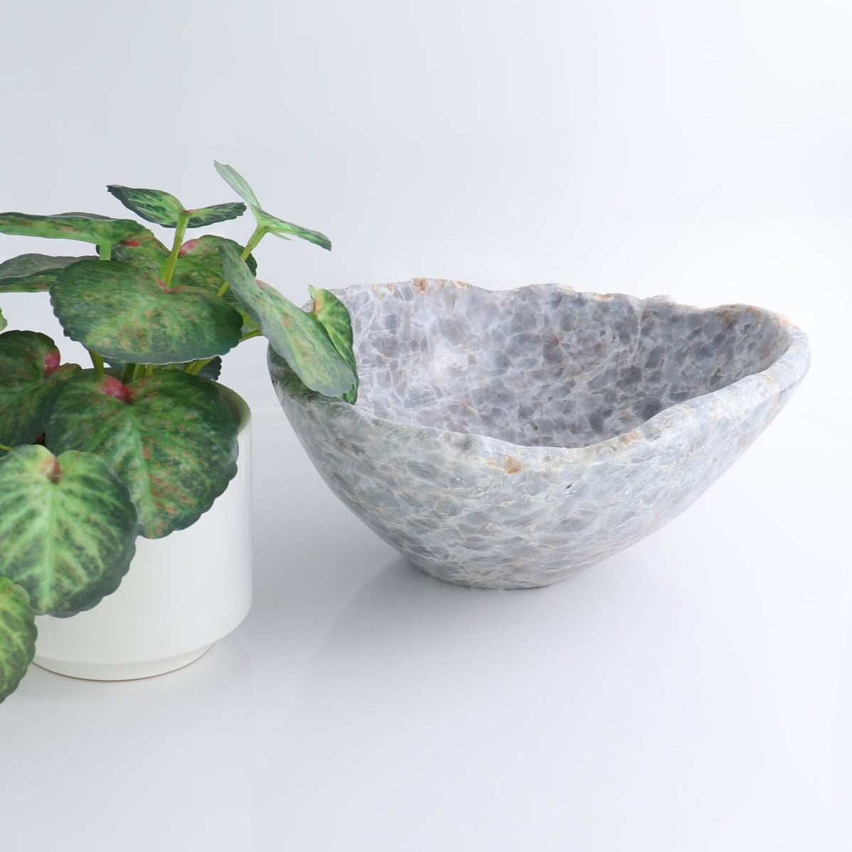 Blue Calcite Bowl 10"
