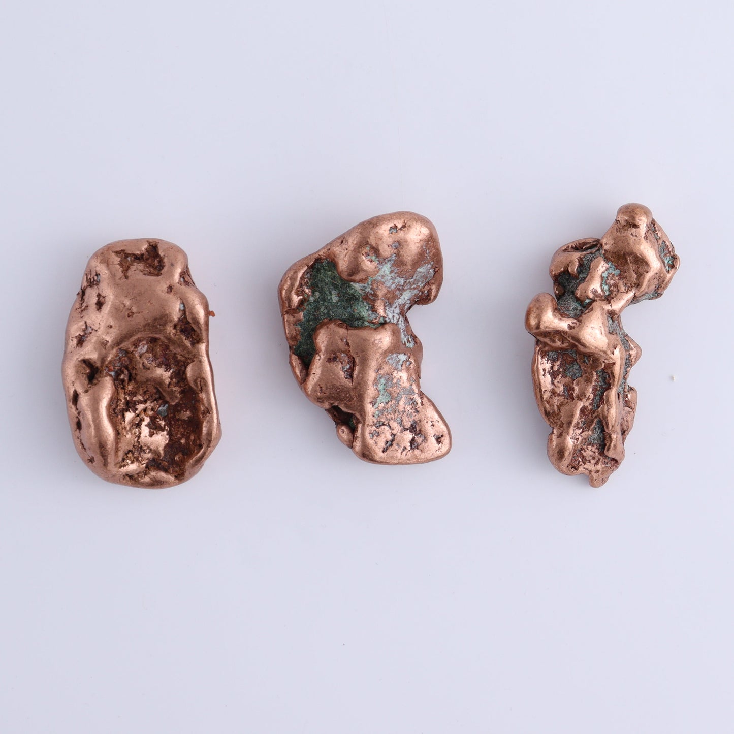 Copper Nuggets Flat of 12 - Expert Wholesale and Supplier of Wholesale Crystals & Bulk Gemstones, ["copper","Copper Nuggets","Freeforms","United States"]