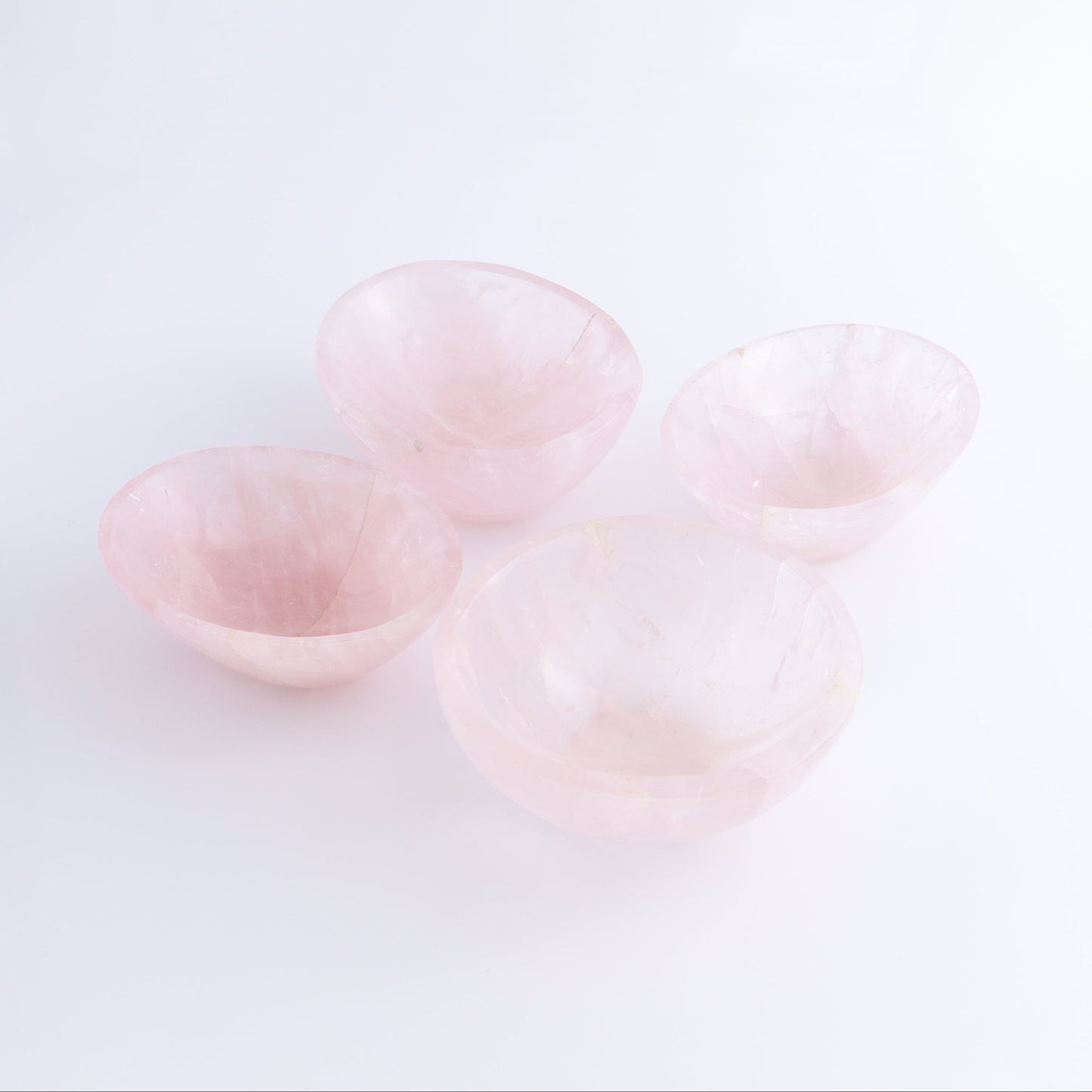 Rose Quartz Bowls Set of 4