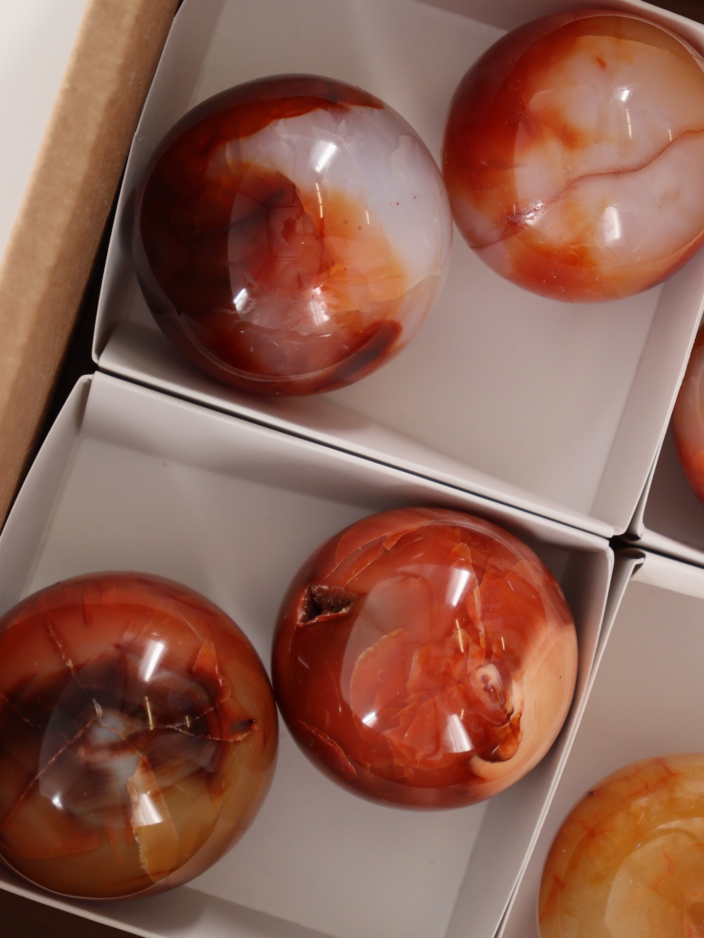 Carnelian Spheres Set of 8 - Expert Wholesale and Supplier of Wholesale Crystals & Bulk Gemstones, []
