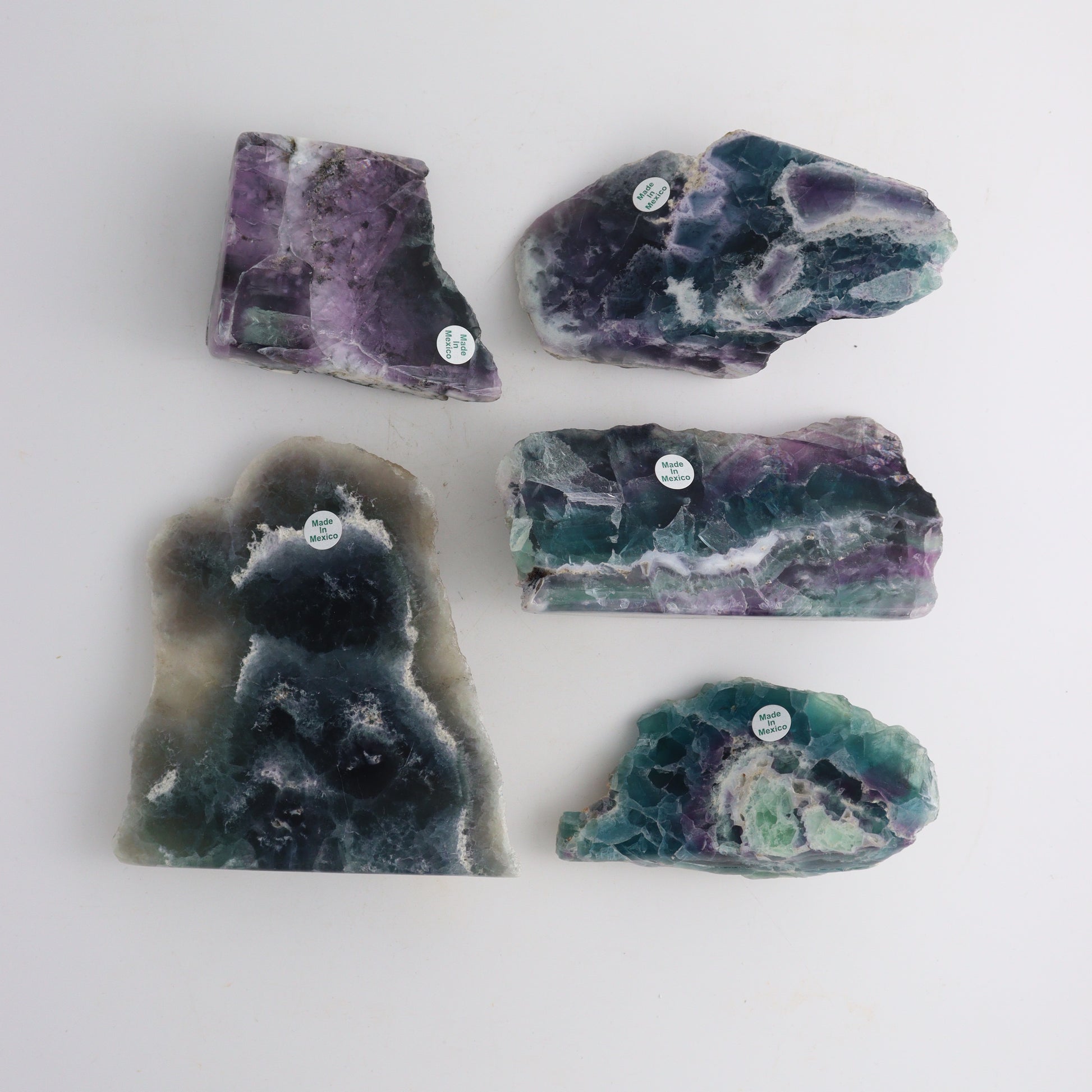 Fluorite Slices - Expert Wholesale and Supplier of Wholesale Crystals & Bulk Gemstones, ["Fluorite","Mexico","Slices and Slabs"]