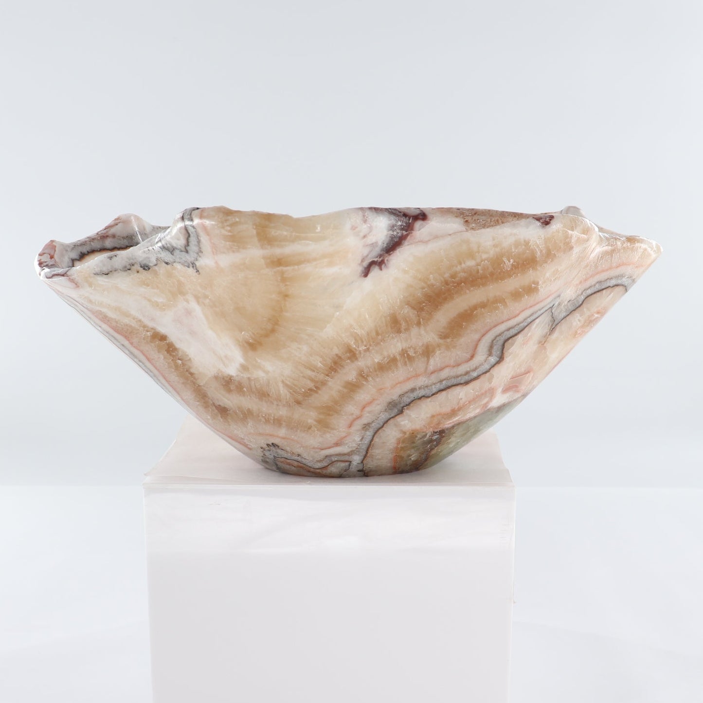 Mexican Onyx/Calcite Bowl 15"