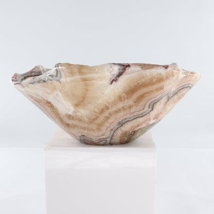 Mexican Onyx/Calcite Bowl 15"
