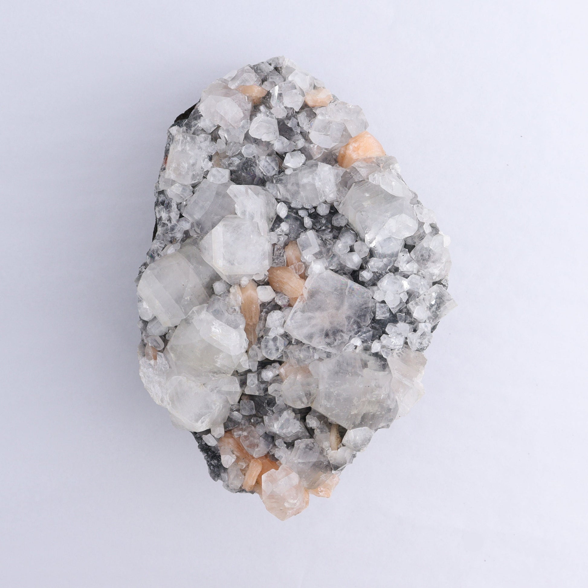 Apophyllite on Chalcedony Cluster - Expert Wholesale and Supplier of Wholesale Crystals & Bulk Gemstones, ["Apophyllite","Chalcedony","Clusters"]