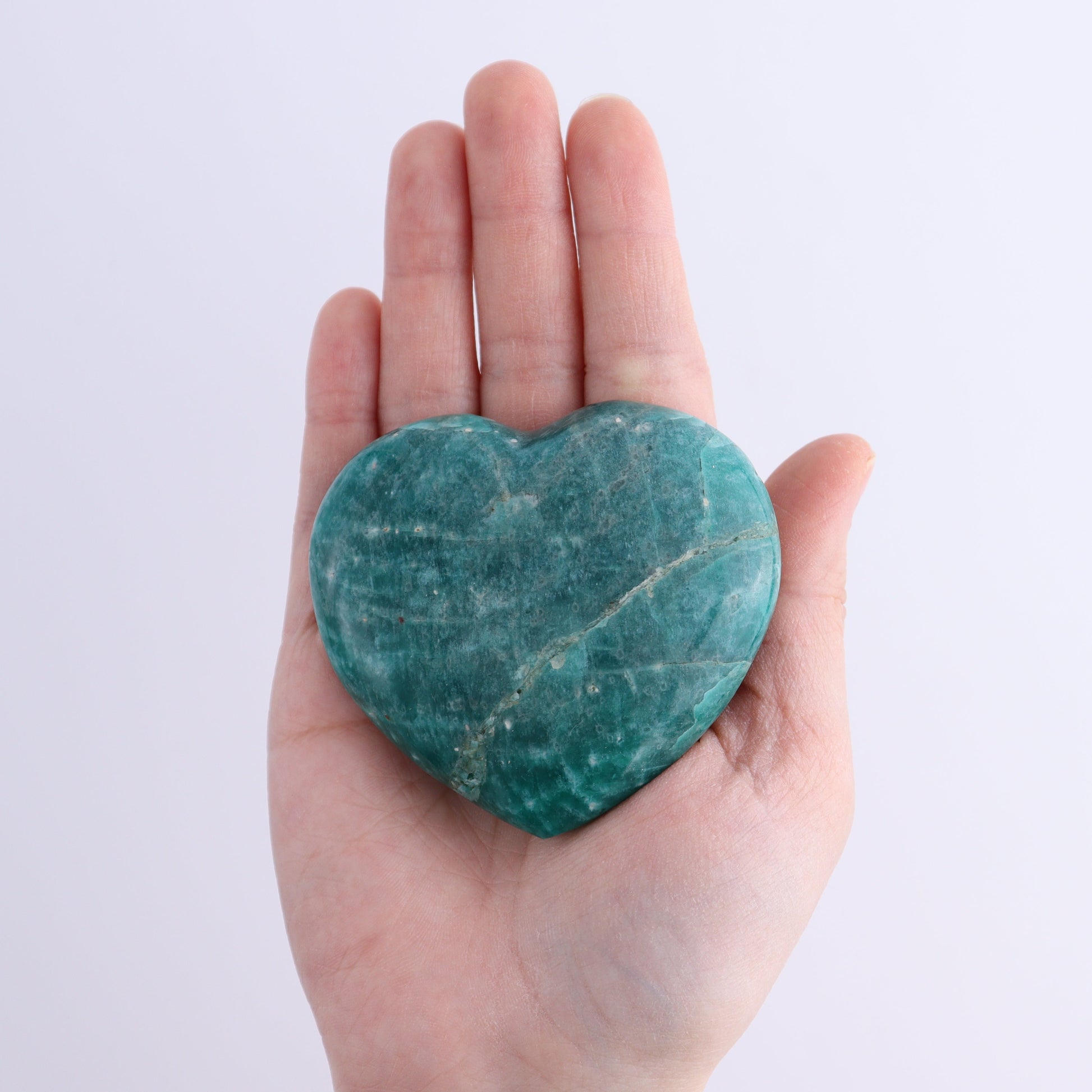 Amazonite Hearts Set of 12 - Expert Wholesale and Supplier of Wholesale Crystals & Bulk Gemstones, ["Amazonite","Hearts","Madagascar"]