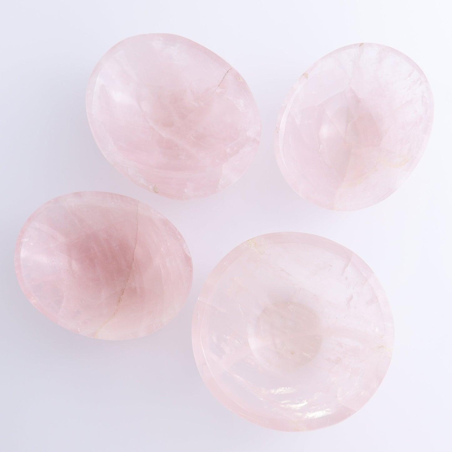 Rose Quartz Bowls Set of 4