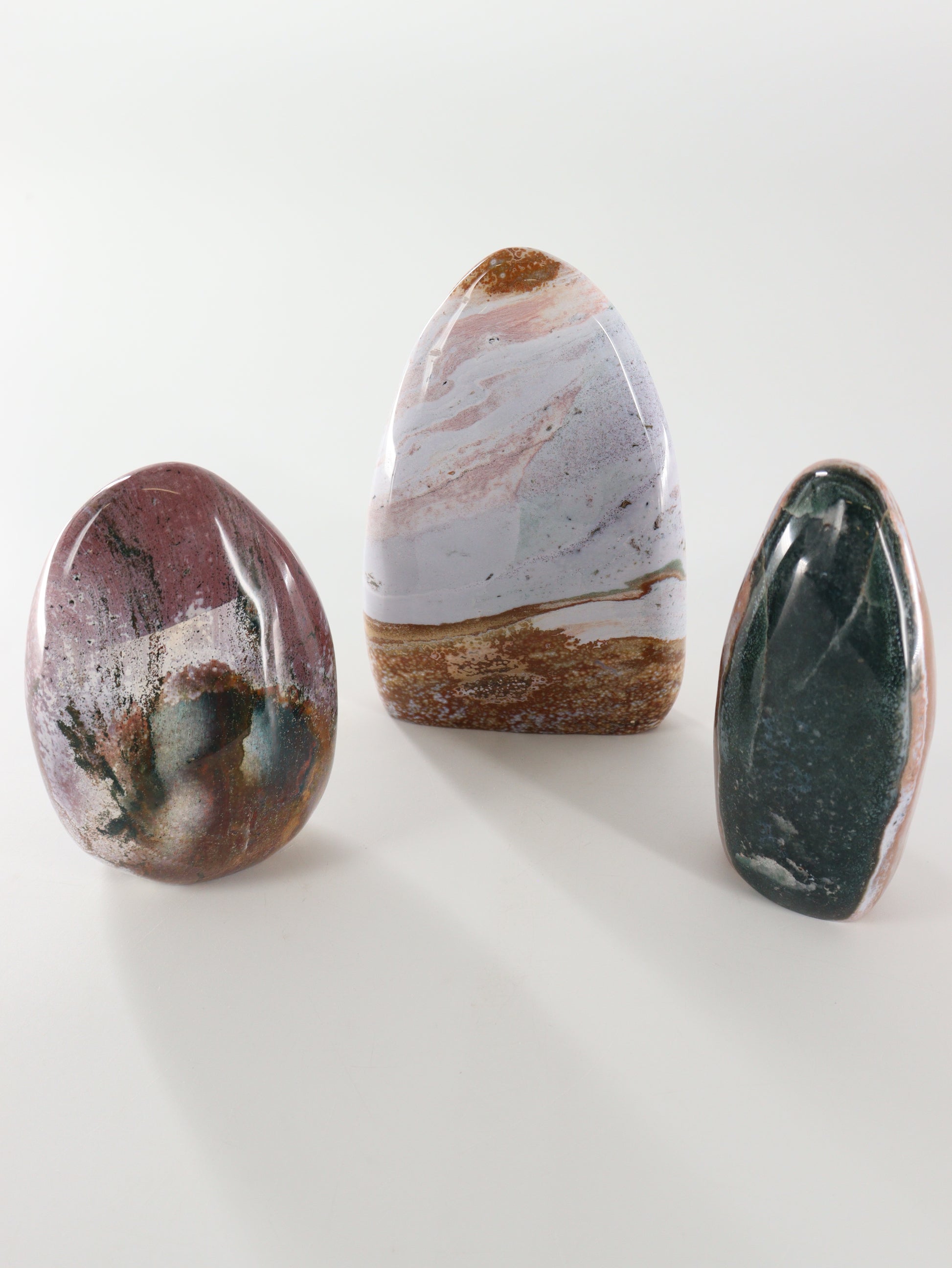 Ocean/Sea Jasper Freeforms Set of 3 - Expert Wholesale and Supplier of Wholesale Crystals & Bulk Gemstones, []