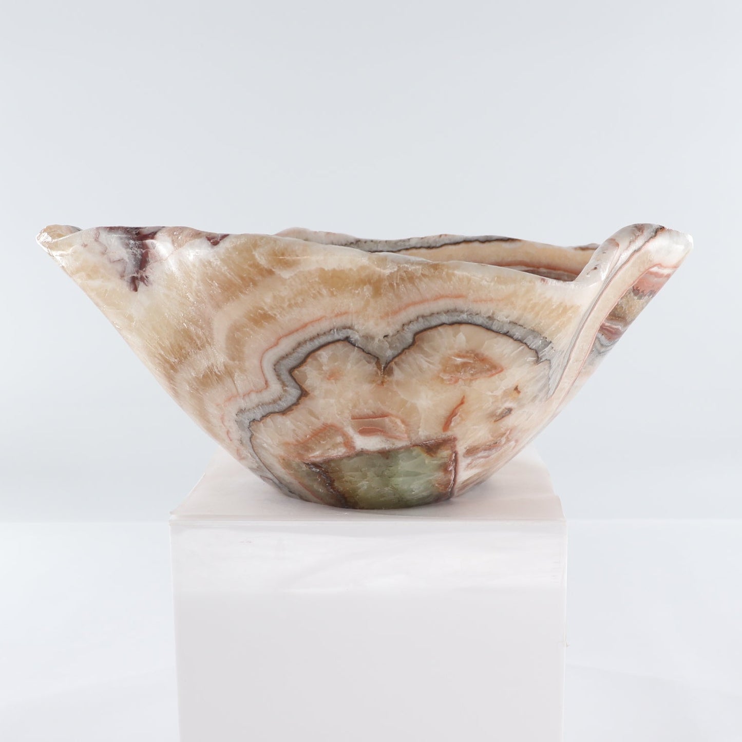 Mexican Onyx/Calcite Bowl 15"