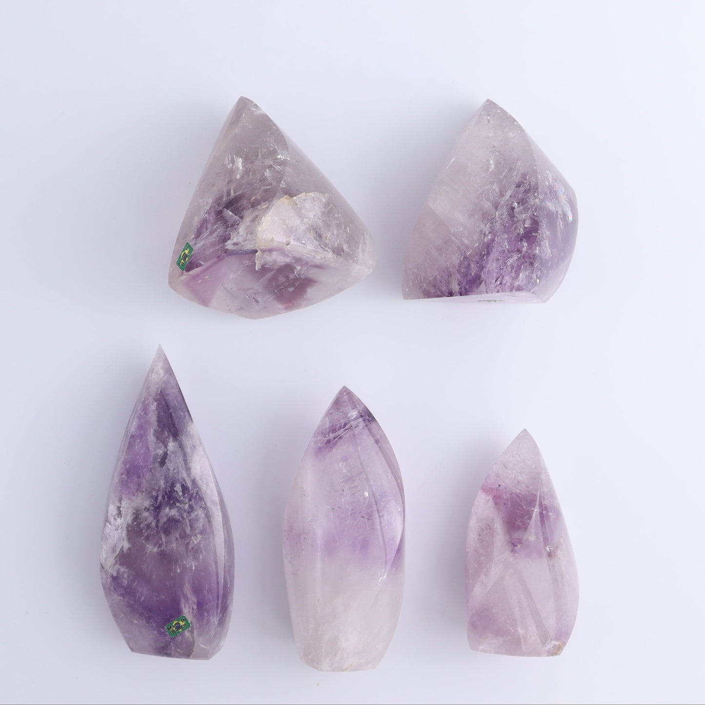 Amethyst Flames Set of 5 - Expert Wholesale and Supplier of Wholesale Crystals & Bulk Gemstones, ["Amethyst","Brazil","flames"]