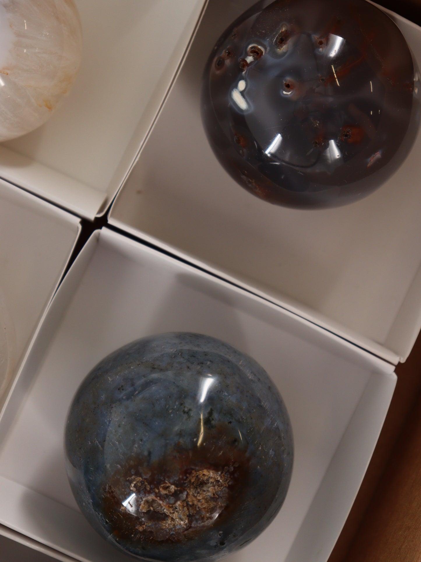 Agate Spheres Set of 6