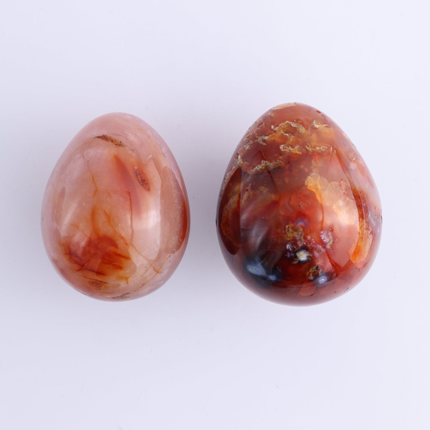 Carnelian Eggs Set of 12 - Expert Wholesale and Supplier of Wholesale Crystals & Bulk Gemstones, ["carnelian","Eggs","Madagascar"]