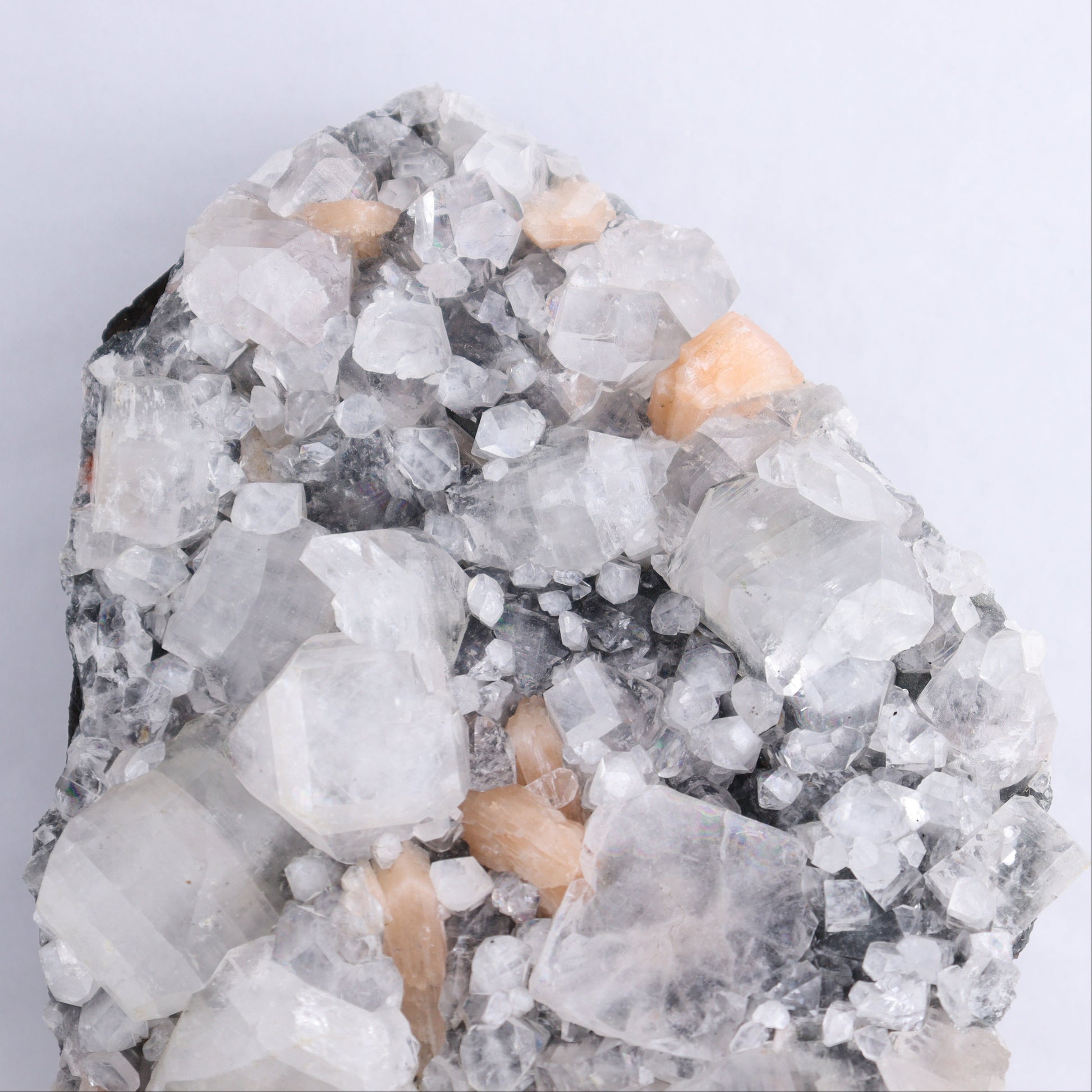 Apophyllite on Chalcedony Cluster - Expert Wholesale and Supplier of Wholesale Crystals & Bulk Gemstones, ["Apophyllite","Chalcedony","Clusters"]