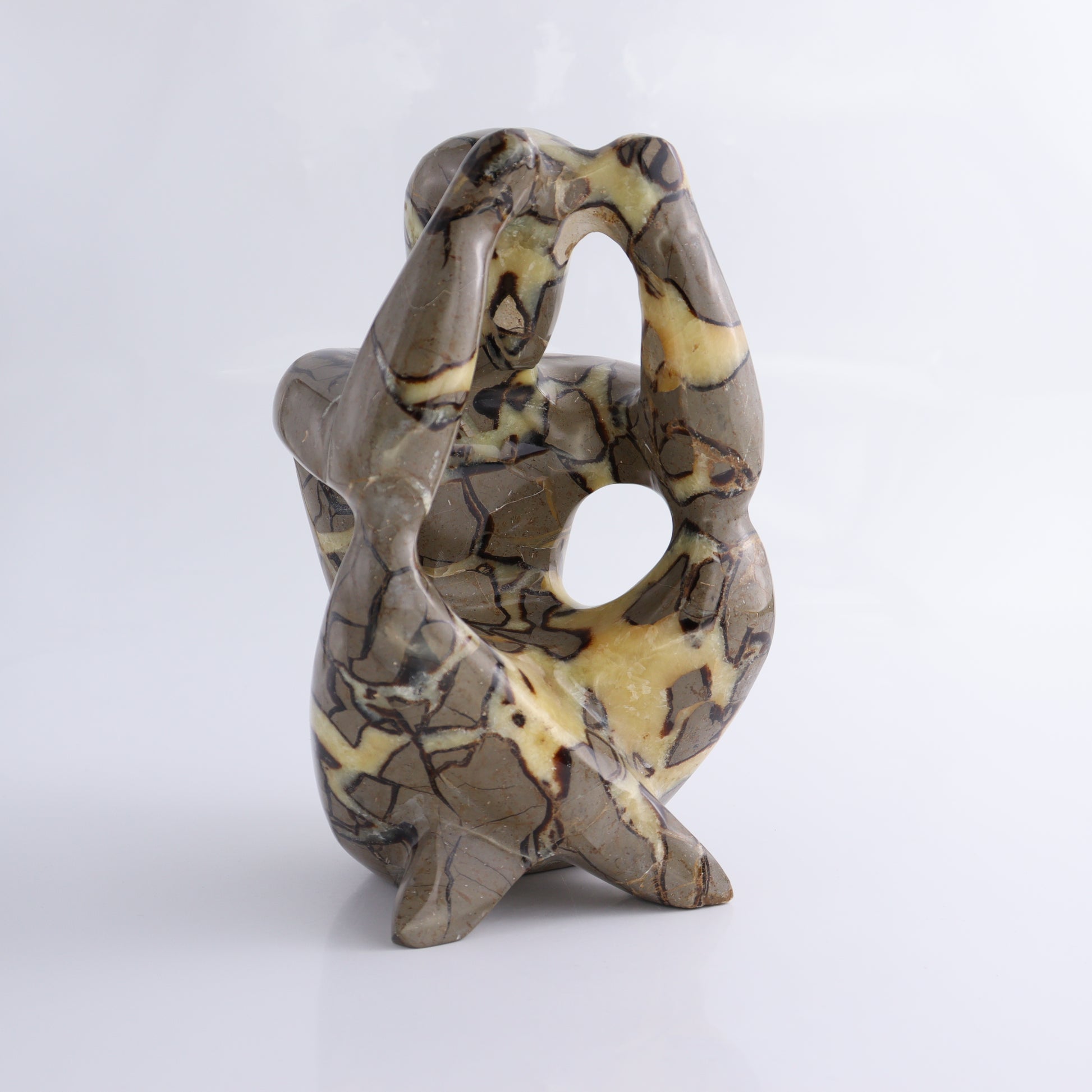 Septarian Meditating Man - Expert Wholesale and Supplier of Wholesale Crystals & Bulk Gemstones, ["close_30","Meditating Man","Mixed Carvings","Septarian"]