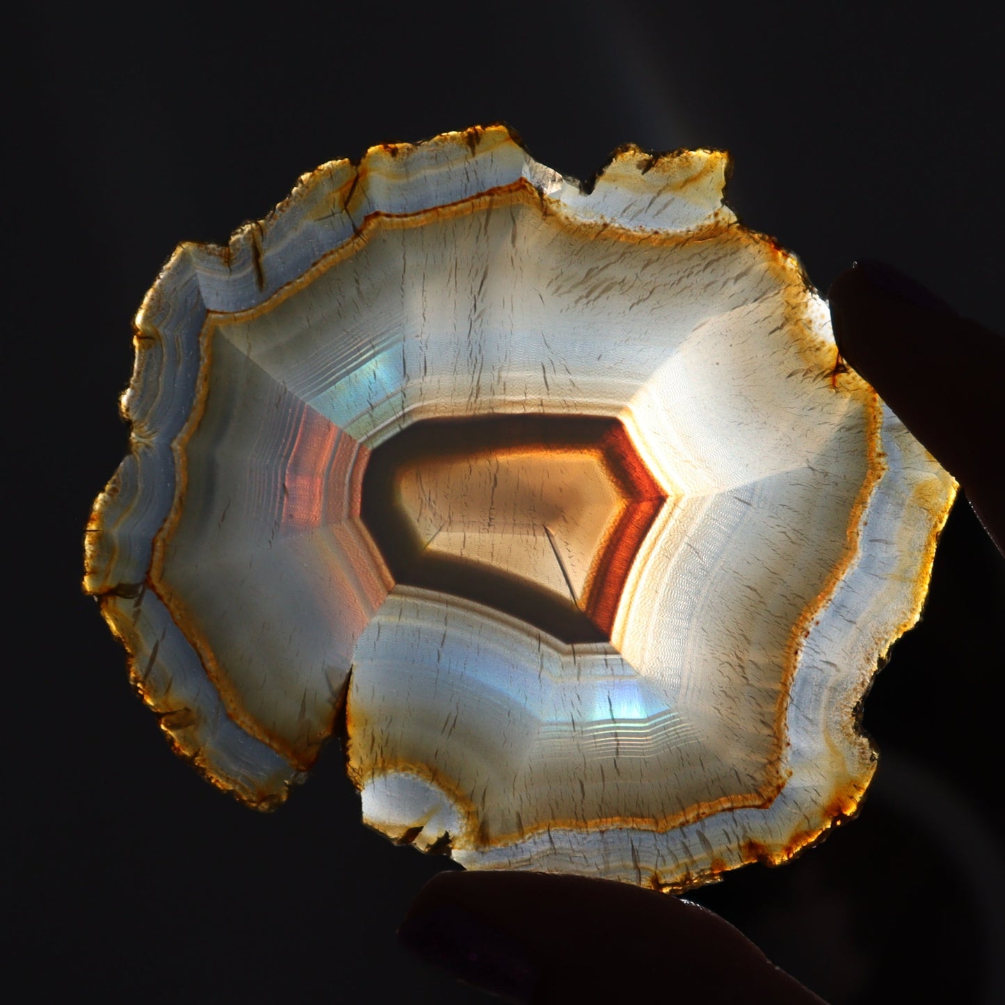Iris Agate Slices Set of 6 - Expert Wholesale and Supplier of Wholesale Crystals & Bulk Gemstones, ["Agate","Iris Agate","Slices and Slabs"]