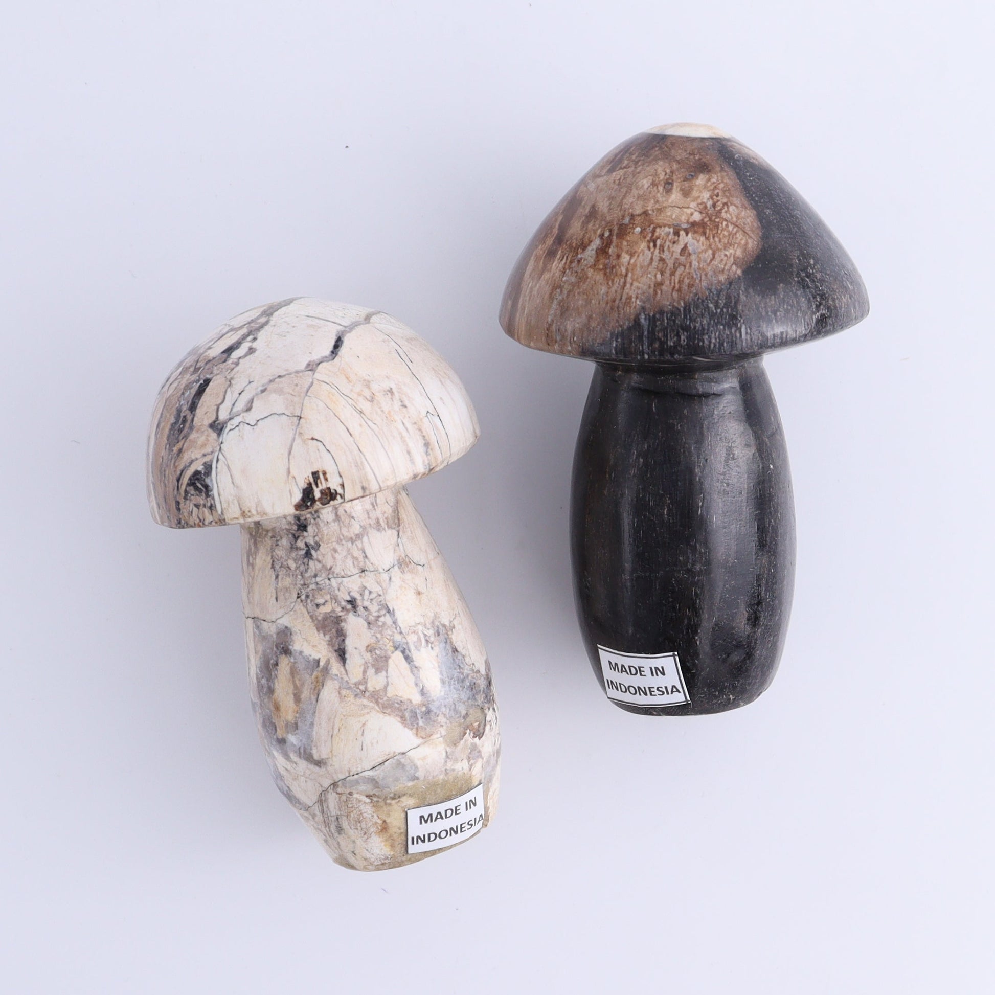 Petrified Wood Mushrooms Set of 4 - Expert Wholesale and Supplier of Wholesale Crystals & Bulk Gemstones, ["Indonesia","Mushrooms","Petrified Wood"]