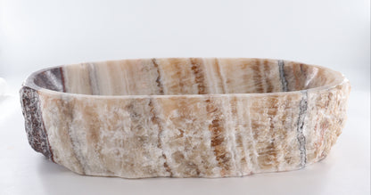 Mexican Onyx/Calcite Oval Sink Bowl