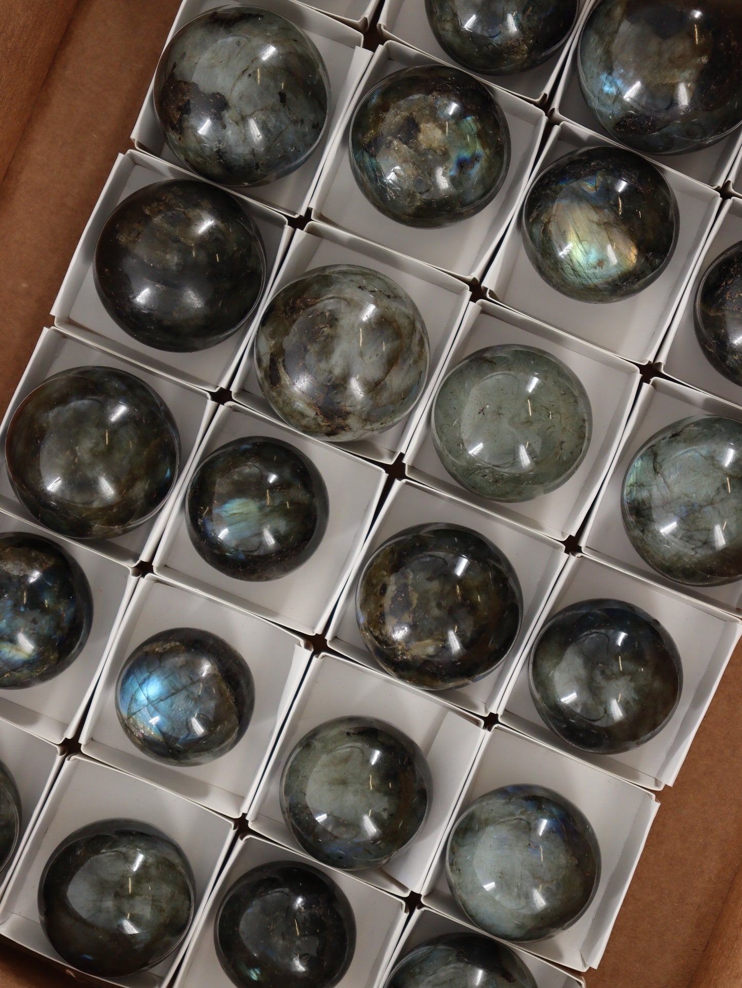 Labradorite Spheres Flat - Expert Wholesale and Supplier of Wholesale Crystals & Bulk Gemstones, []