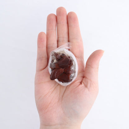 Quartz Hematite Inclusions Flat from Morocco