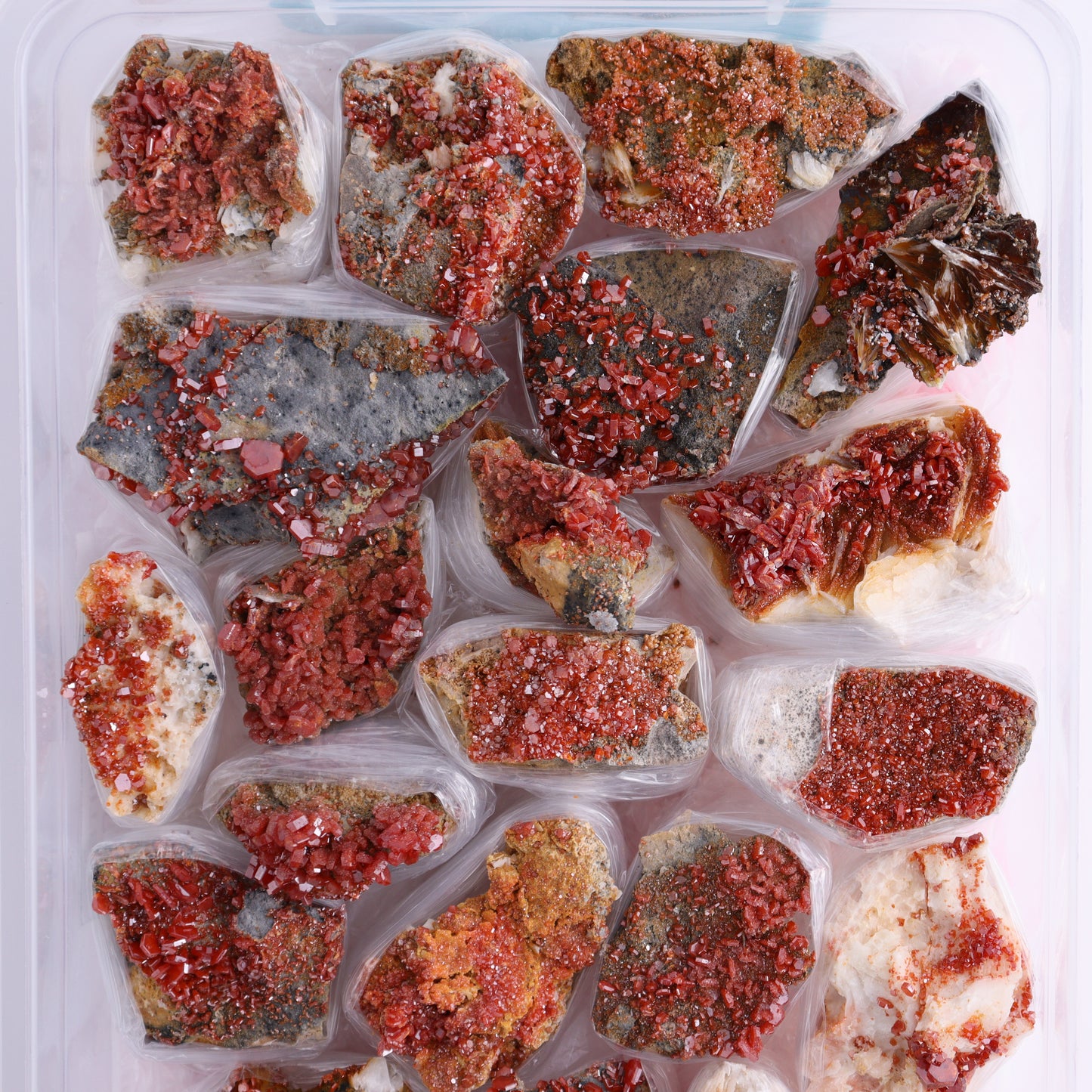 Vanadinite Flat from Morocco - Expert Wholesale and Supplier of Wholesale Crystals & Bulk Gemstones, ["Barite","Flats","Morocco"]