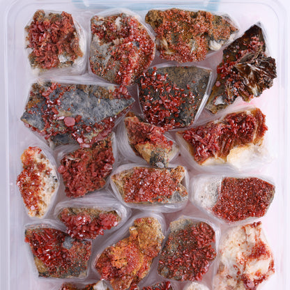 Vanadinite Flat from Morocco - Expert Wholesale and Supplier of Wholesale Crystals & Bulk Gemstones, ["Barite","Flats","Morocco"]