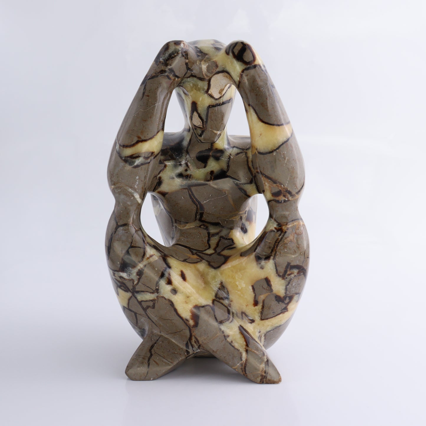 Septarian Meditating Man - Expert Wholesale and Supplier of Wholesale Crystals & Bulk Gemstones, ["close_30","Meditating Man","Mixed Carvings","Septarian"]