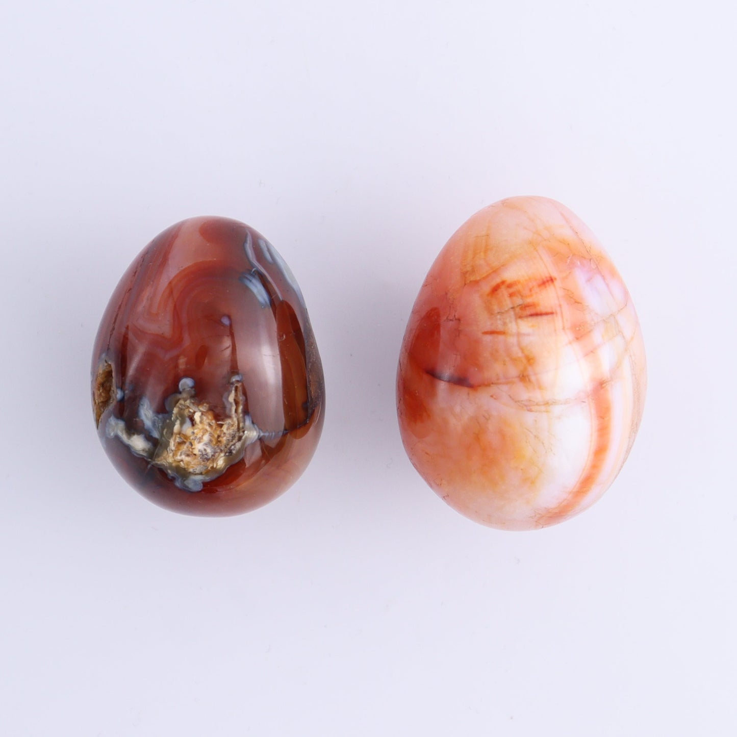 Carnelian Eggs Set of 12 - Expert Wholesale and Supplier of Wholesale Crystals & Bulk Gemstones, ["carnelian","Eggs","Madagascar"]