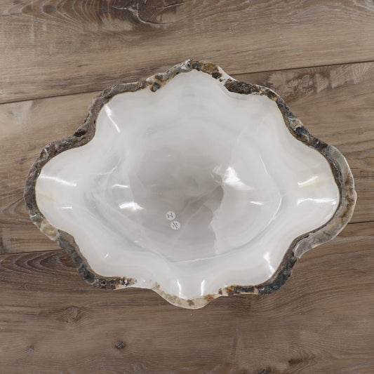 Mexican Onyx/Calcite Bowl 15" - Expert Wholesale and Supplier of Wholesale Crystals & Bulk Gemstones, ["Bowls","Calcite","Mexico","onyx"]