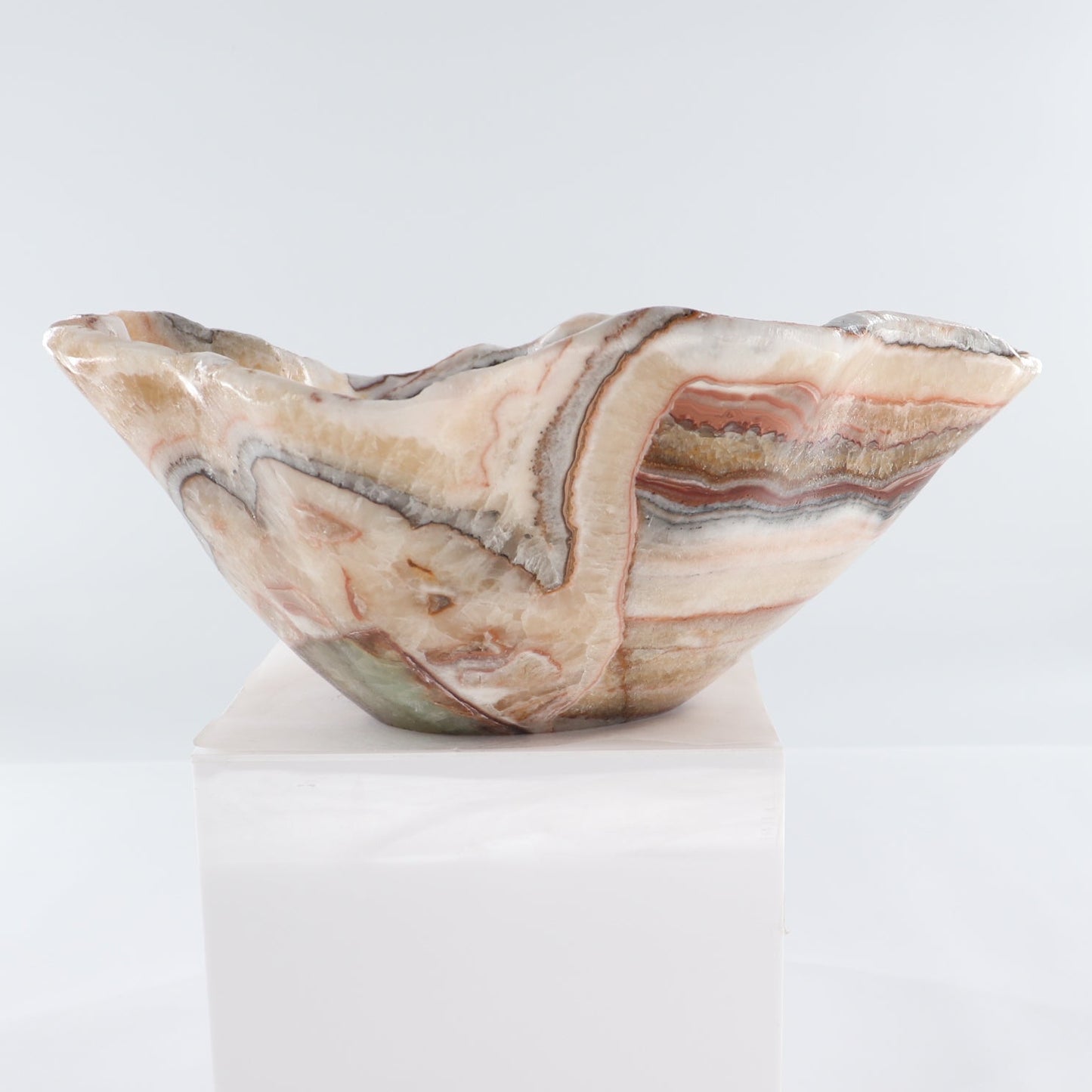 Mexican Onyx/Calcite Bowl 15"