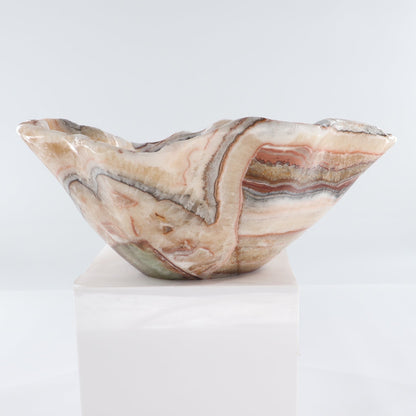 Mexican Onyx/Calcite Bowl 15"