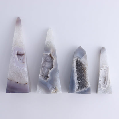 Agate Obelisk Set of 4 - Expert Wholesale and Supplier of Wholesale Crystals & Bulk Gemstones, ["Agate","Brazil","Obelisk"]