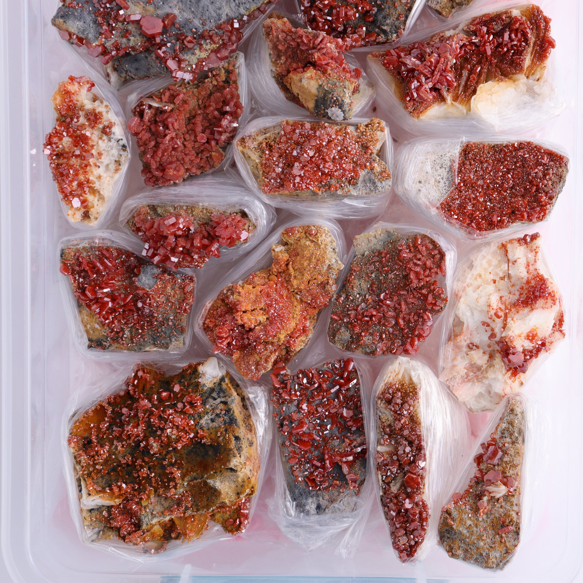 Vanadinite Flat from Morocco - Expert Wholesale and Supplier of Wholesale Crystals & Bulk Gemstones, ["Barite","Flats","Morocco"]