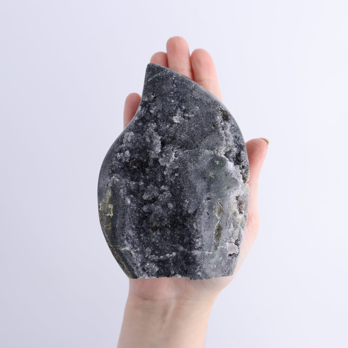 Uruguay Druzy Amethyst Flames Set of 4 - Expert Wholesale and Supplier of Wholesale Crystals & Bulk Gemstones, ["Amethyst","flames","Uruguay"]