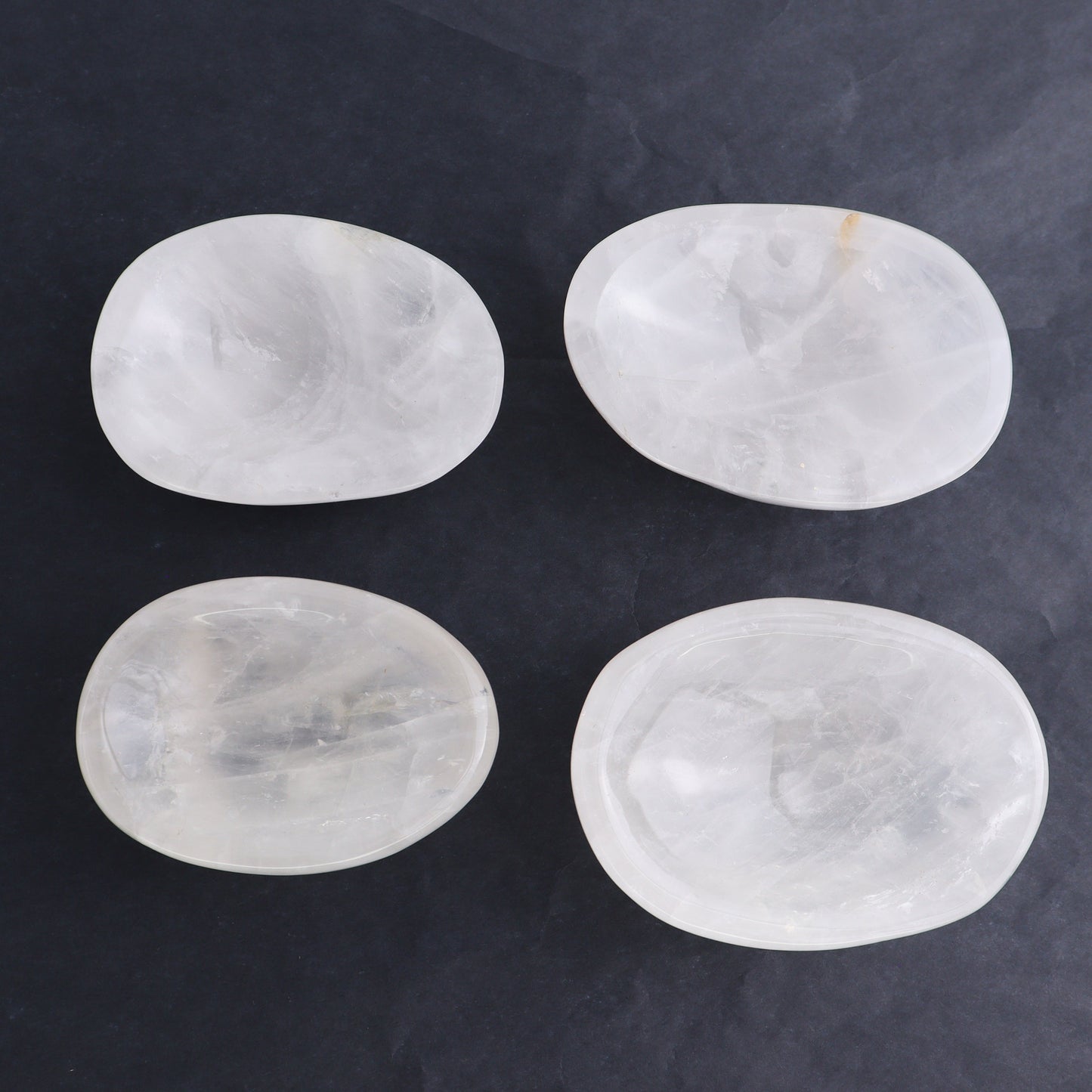 Clear Quartz Bowls Set of 4 - Expert Wholesale and Supplier of Wholesale Crystals & Bulk Gemstones, ["Bowls","Clear Quartz","Madagascar","Quartz"]
