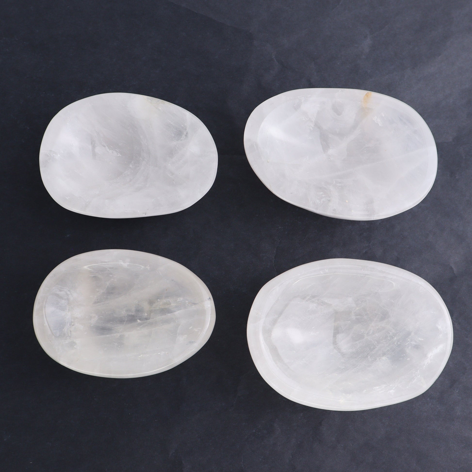 Clear Quartz Bowls Set of 4 - Expert Wholesale and Supplier of Wholesale Crystals & Bulk Gemstones, ["Bowls","Clear Quartz","Madagascar","Quartz"]