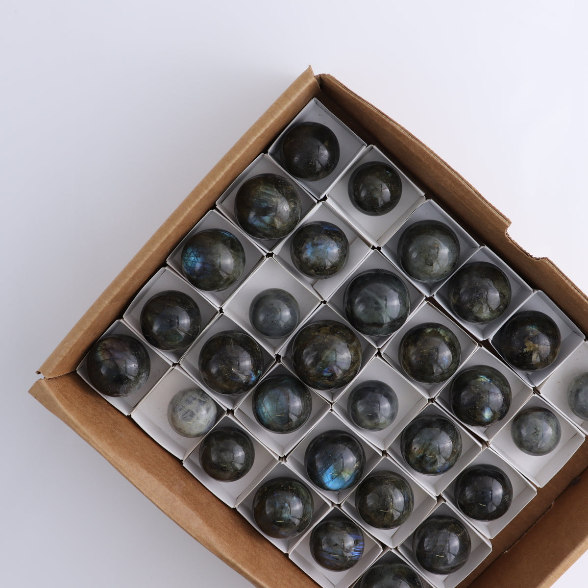 Labradorite Spheres Set of 30