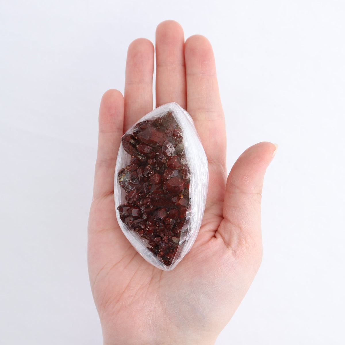 Quartz Hematite Inclusions Flat from Morocco