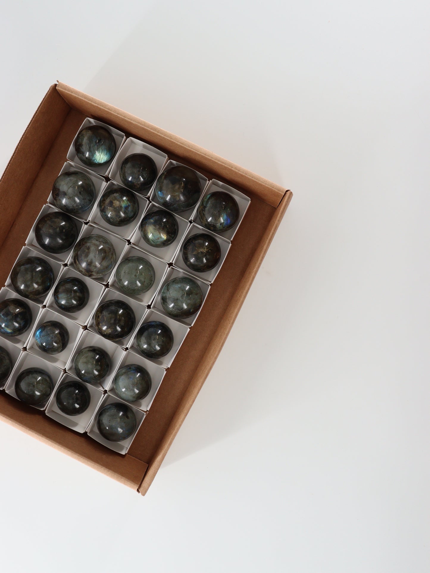 Labradorite Spheres Flat - Expert Wholesale and Supplier of Wholesale Crystals & Bulk Gemstones, []