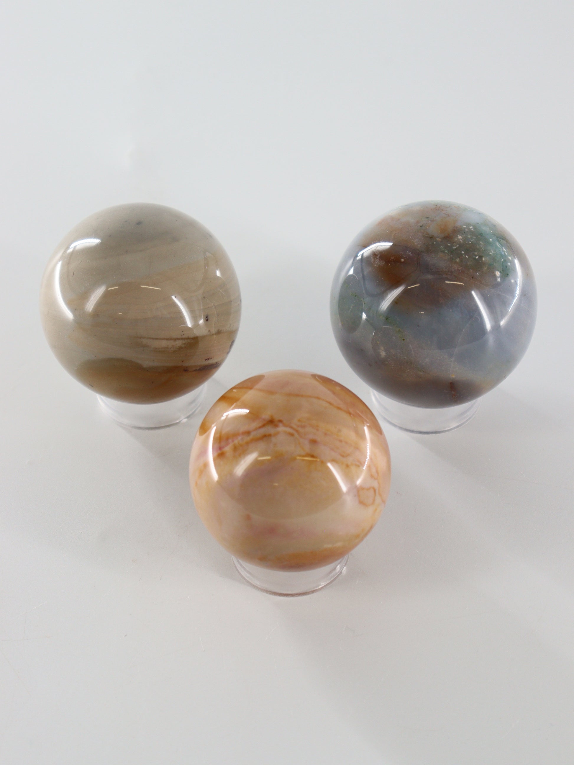 Fancy Jasper Spheres Set of 6 - Expert Wholesale and Supplier of Wholesale Crystals & Bulk Gemstones, []