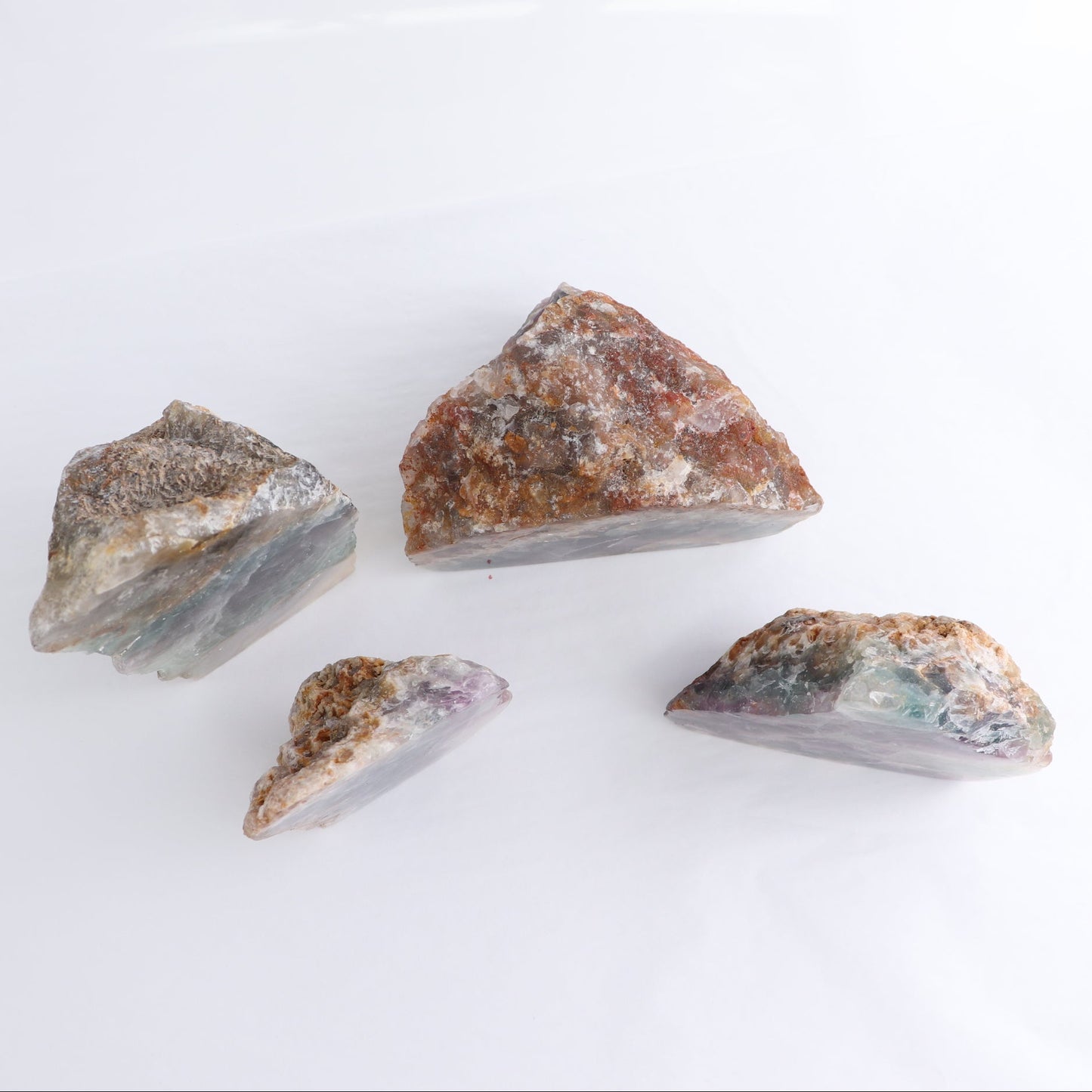 Fluorite Face Polished Set of 4
