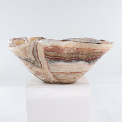 Mexican Onyx/Calcite Bowl 15"