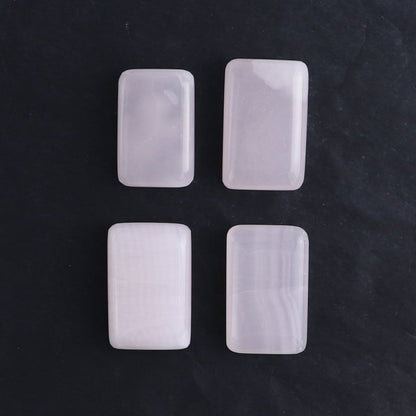 Pink Mangano Calcite Rectangles Set of 20