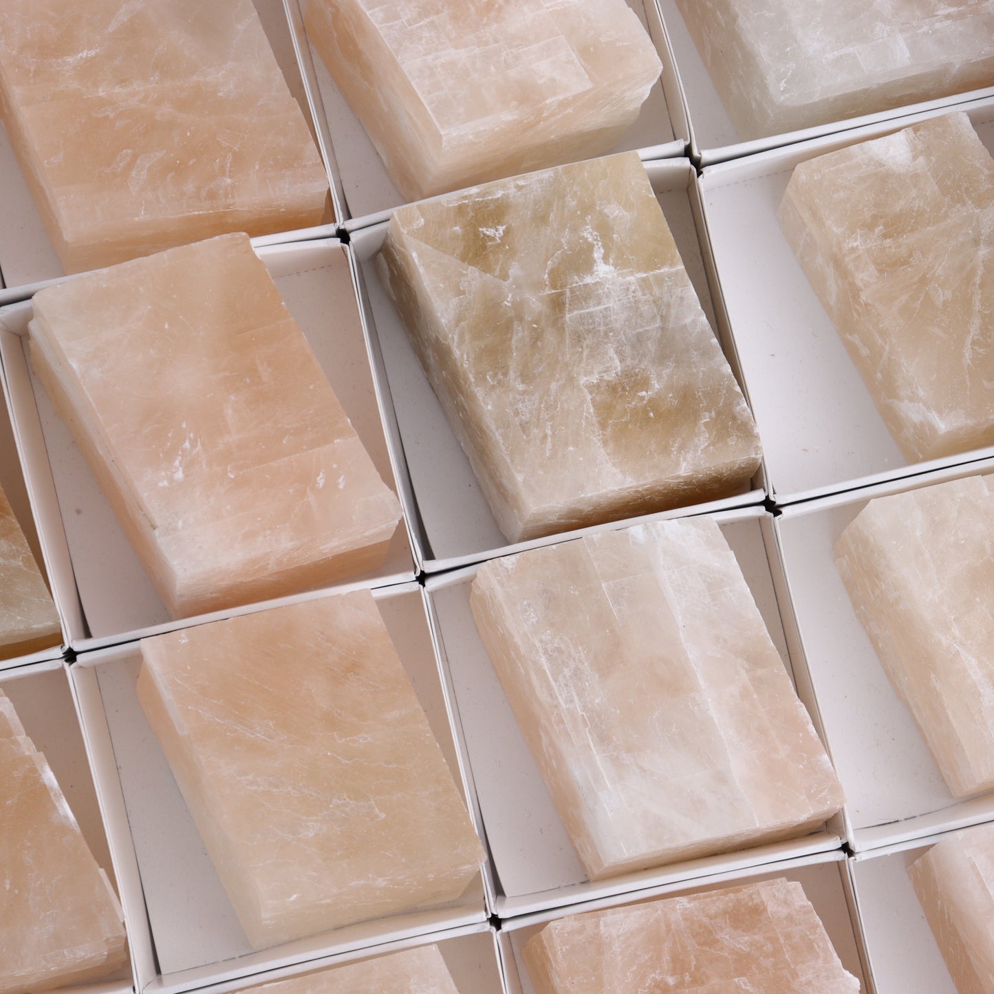 Pink Optical Calcite Flats of 24 - Expert Wholesale and Supplier of Wholesale Crystals & Bulk Gemstones, ["Flats","Mexico","Optical Calcite","Pink Calcite"]