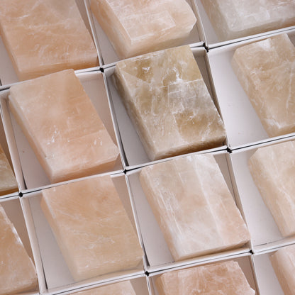 Pink Optical Calcite Flats of 24 - Expert Wholesale and Supplier of Wholesale Crystals & Bulk Gemstones, ["Flats","Mexico","Optical Calcite","Pink Calcite"]
