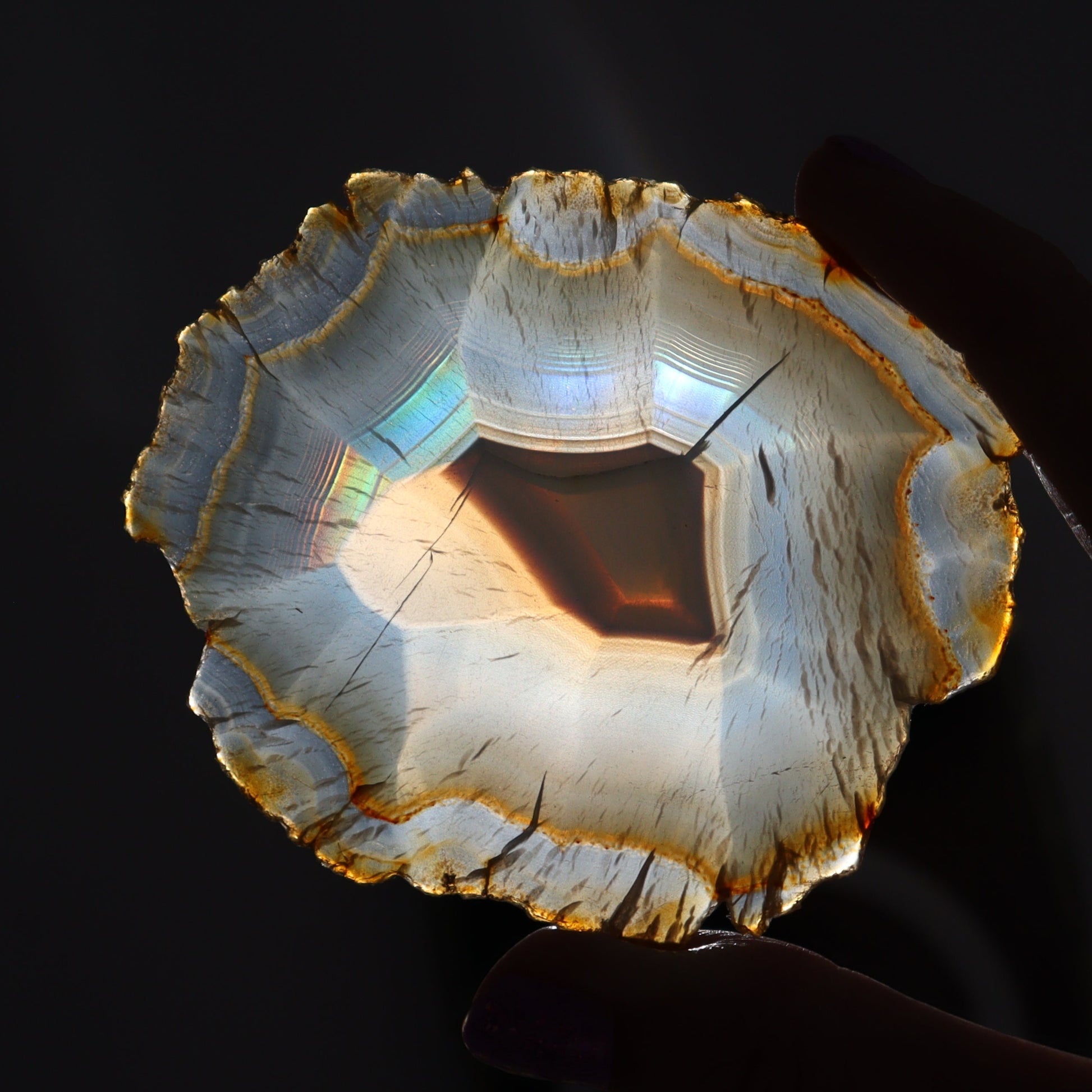 Iris Agate Slices Set of 6 - Expert Wholesale and Supplier of Wholesale Crystals & Bulk Gemstones, ["Agate","Iris Agate","Slices and Slabs"]