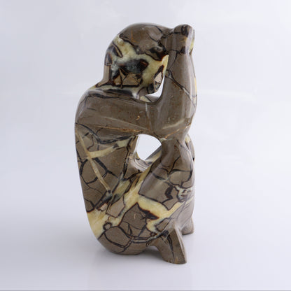 Septarian Meditating Man - Expert Wholesale and Supplier of Wholesale Crystals & Bulk Gemstones, ["close_30","Meditating Man","Mixed Carvings","Septarian"]