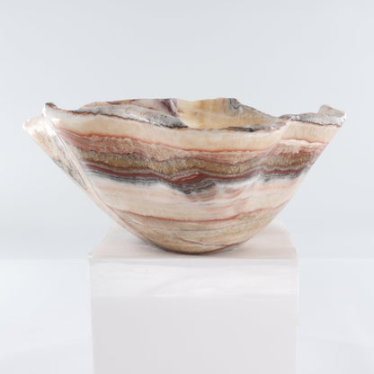 Mexican Onyx/Calcite Bowl 15"